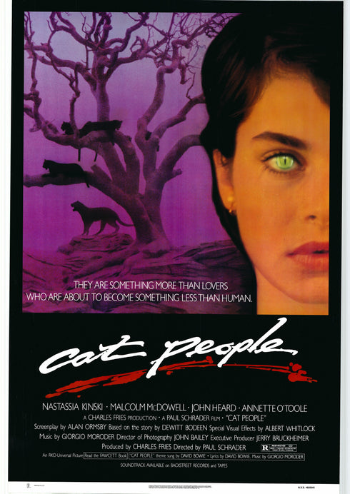 cat people 1982 one sheet poster rolled