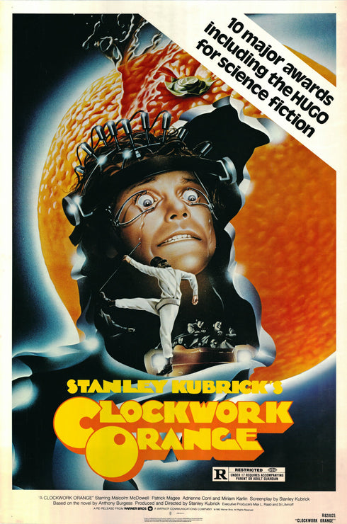 clockwork orange 1982R one sheet poster rolled