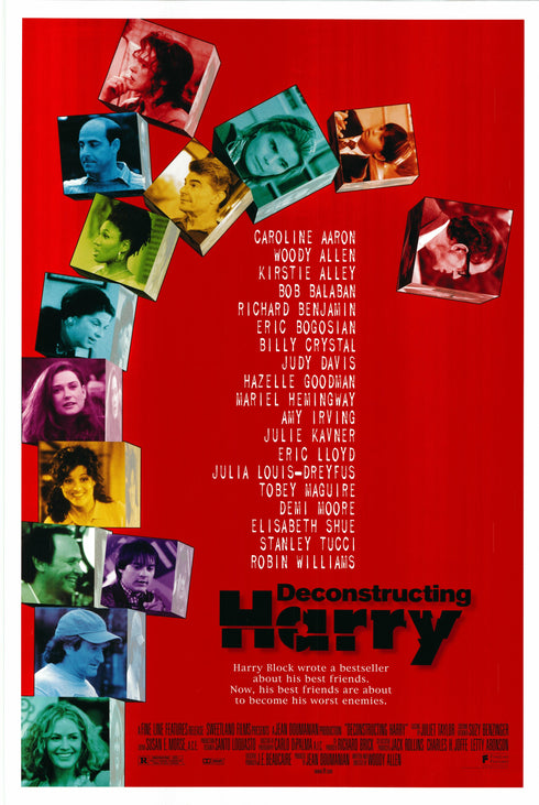 deconstructing harry 1997 one sheet poster rolled