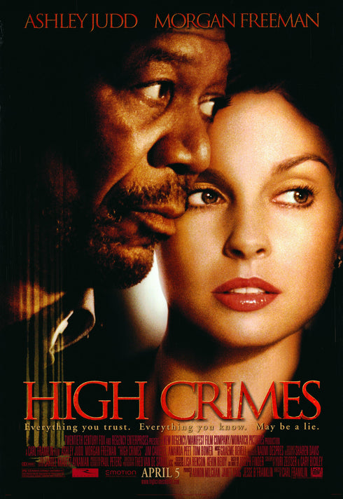 high crimes 2002 advance one sheet double sided poster