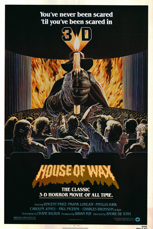 house of wax 1981R one sheet poster rolled