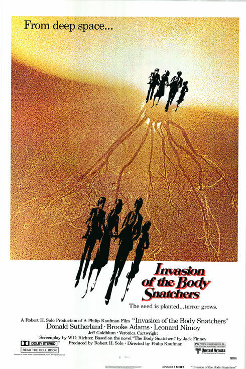 invasion of the body snatchers 1978 one sheet poster rolled