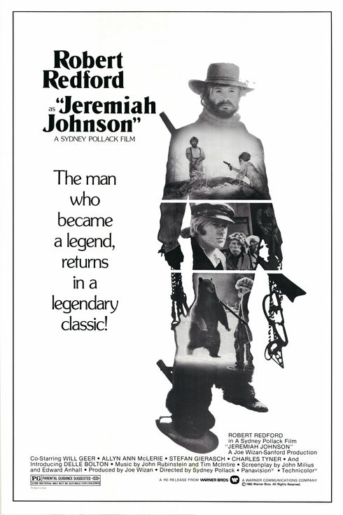 jeremiah johnson 1982R one sheet poster rolled