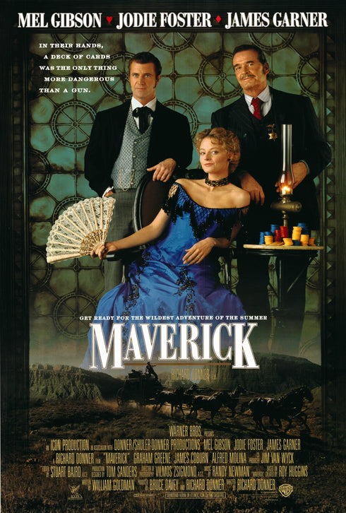 maverick 1994 one sheet poster rolled