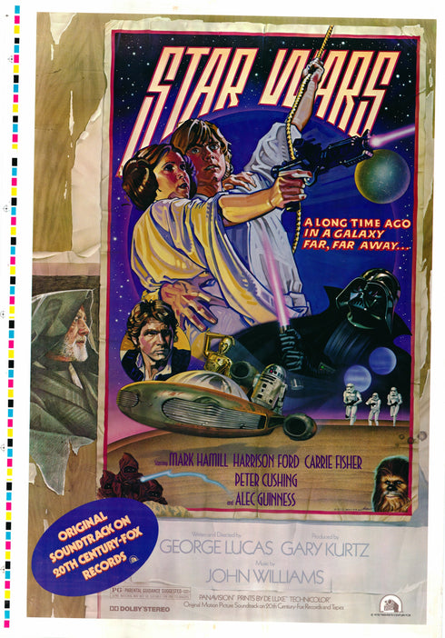 star wars 1977 one sheet poster rolled