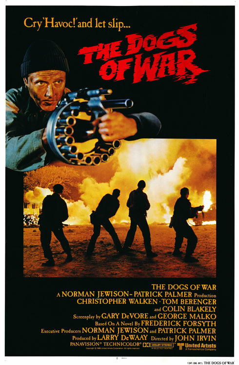 the dogs of war 1981 english international one sheet poster rolled