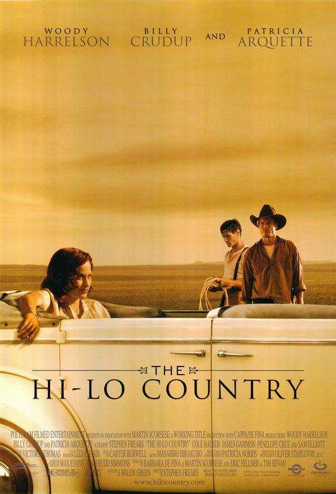 the hi lo country 1998 one sheet poster rolled