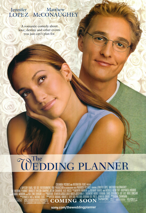 the wedding planner 2001 one sheet poster rolled