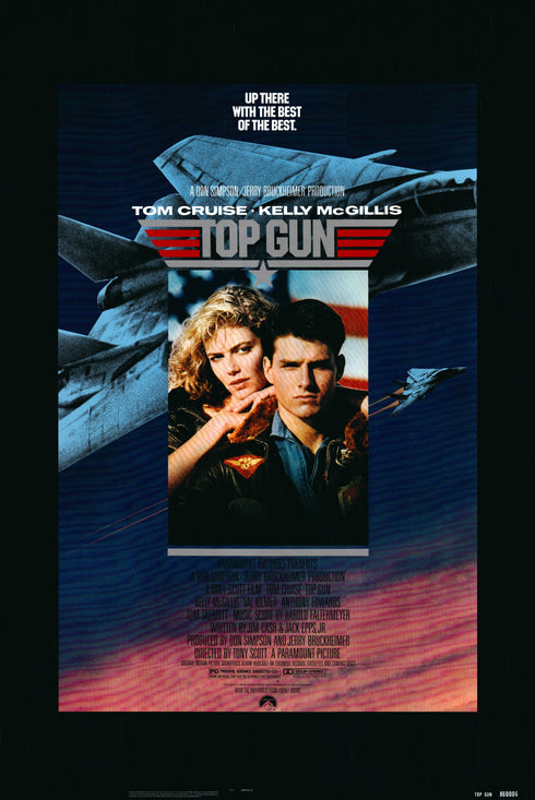 top gun 1986 one sheet poster rolled
