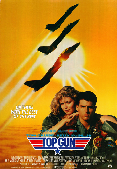 top gun 1986 one sheet poster rolled