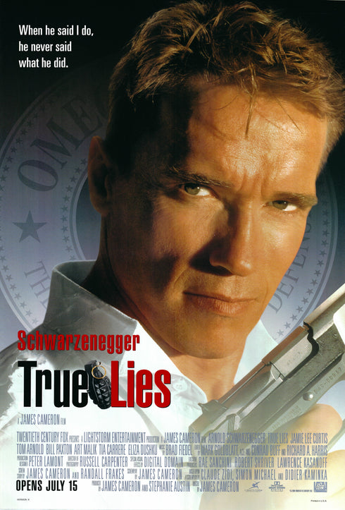 true lies 1994 one sheet poster rolled