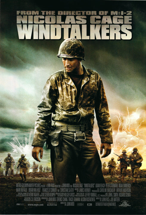 windtalker 2001 one sheet poster rolled