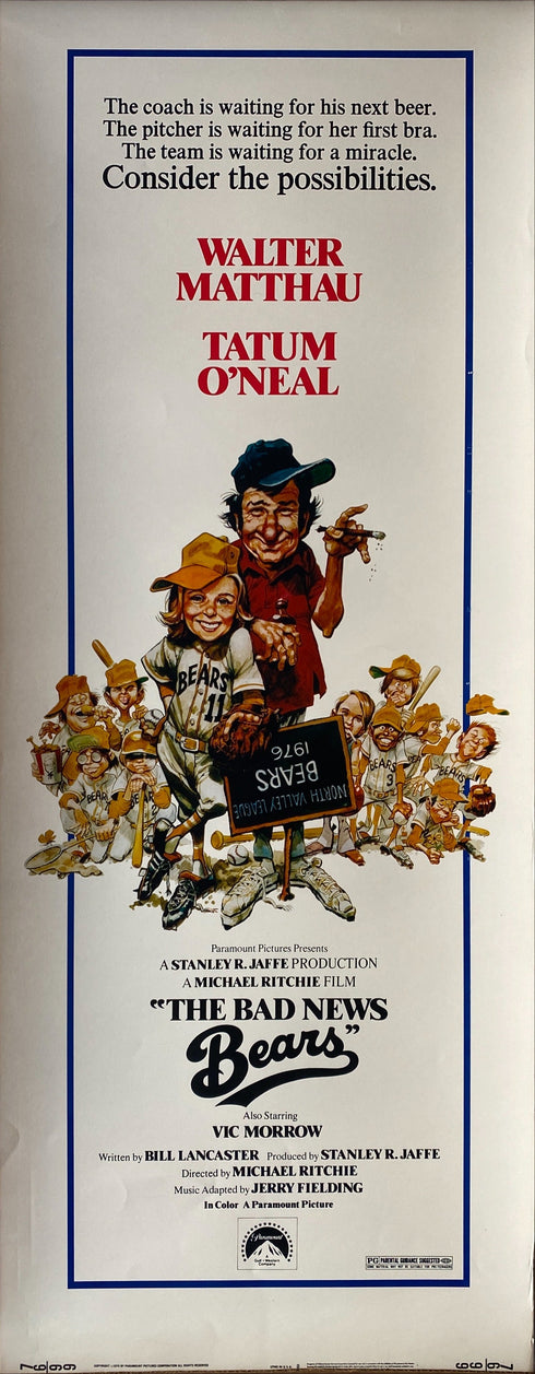 bad news bears 1976 insert card
