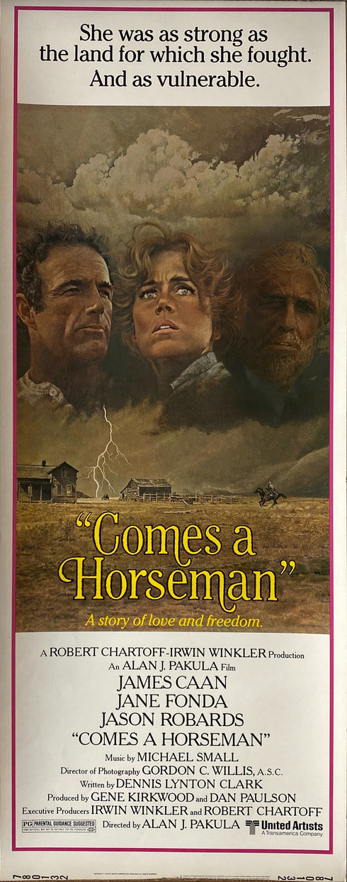comes a horseman 1978 insert card