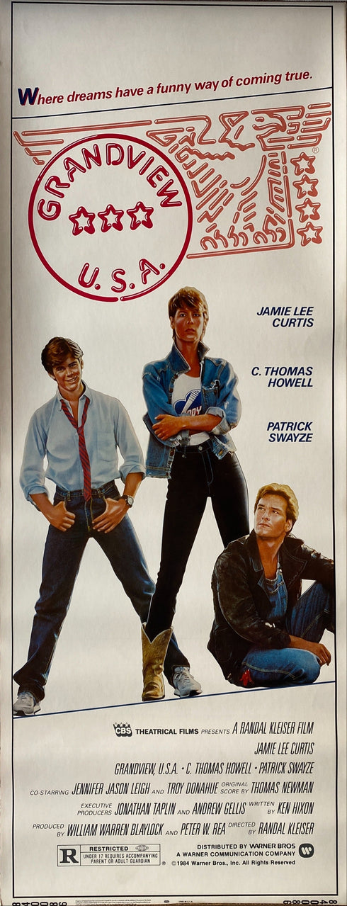 grandview, usa 1984 insert card