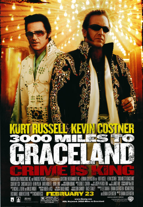 3000 miles to graceland 2001 one sheet poster