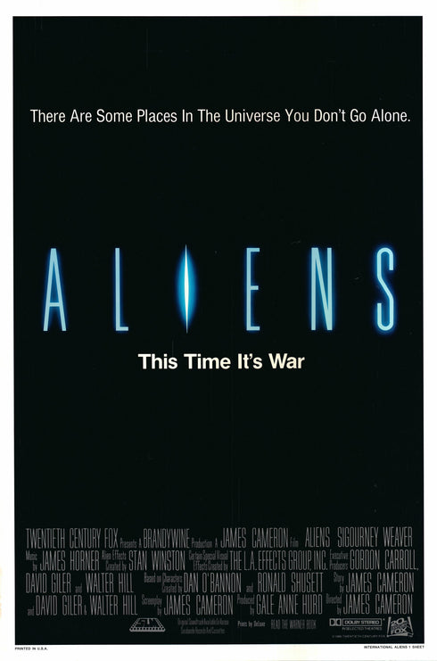 aliens 1986 one sheet poster