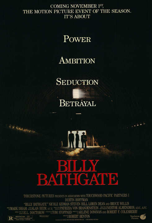billy bathgate 1991 one sheet double sided poster