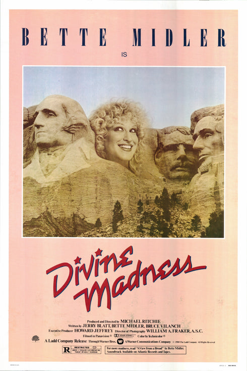 divine madness 1980 one sheet poster