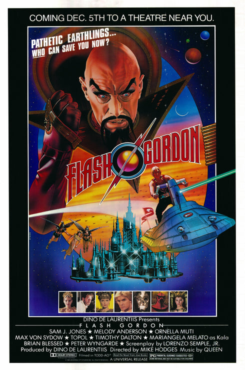 flash gordon 1980 advanced one sheet poster