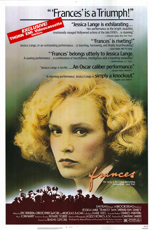 frances 1982 one sheet poster