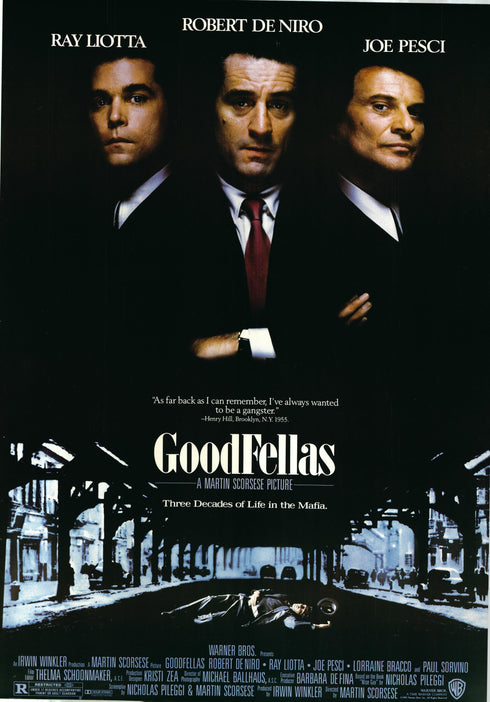 goodfellas 1990 one sheet poster