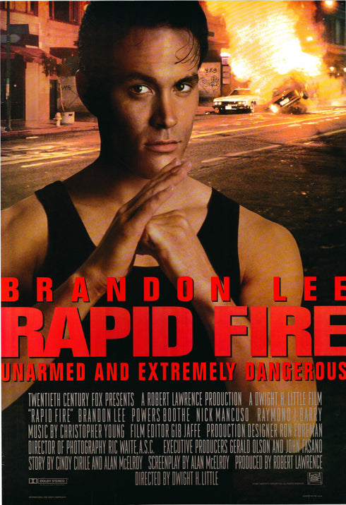 rapid fire 1992 one sheet double sided poster
