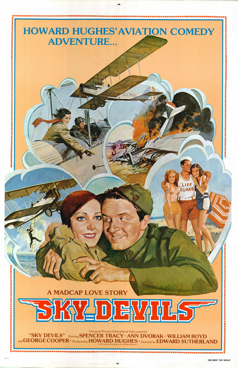 sky devils 1979R one sheet poster