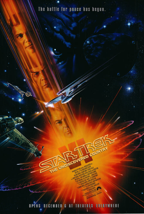 star trek vi: the undiscovered country 1991 one sheet poster