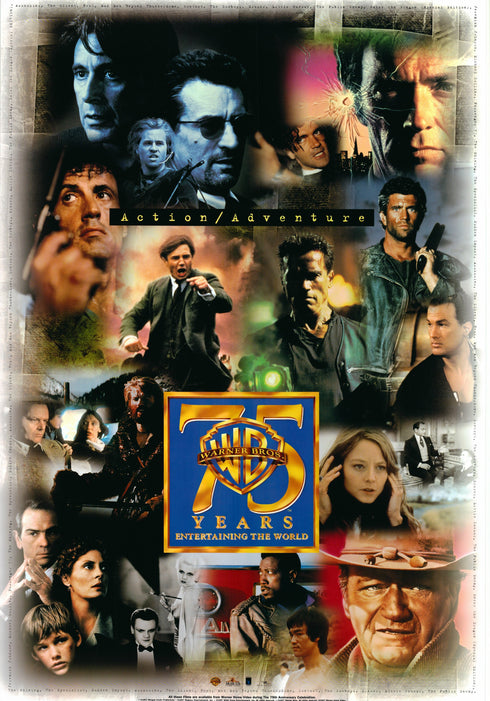 wb 75 year anniversary 1998 one sheet poster