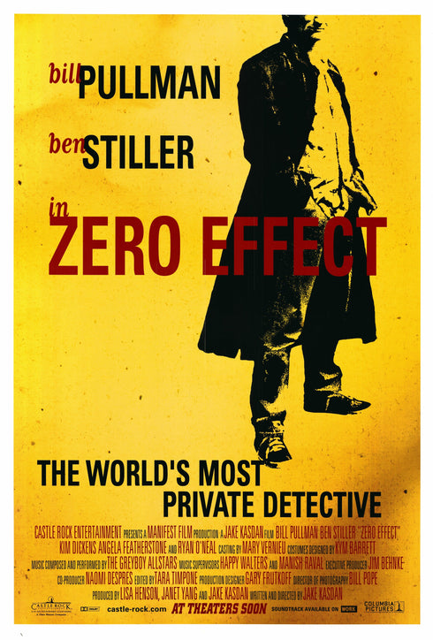zero effect 1998 one sheet poster