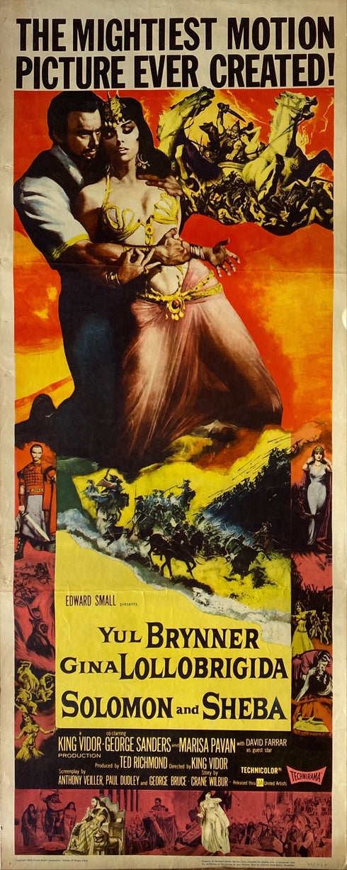 solomon and sheba 1959 insert card