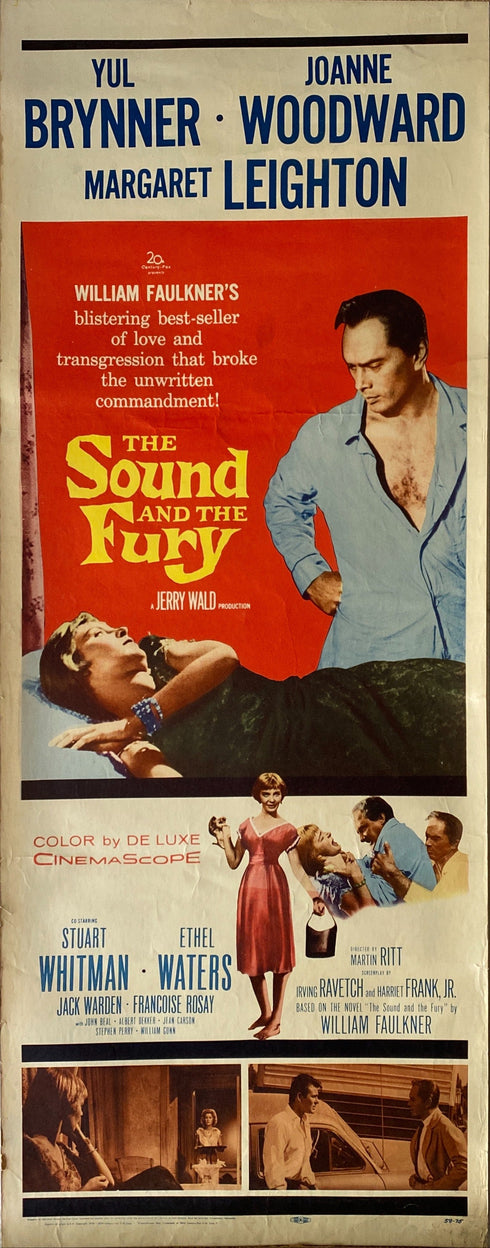 the sound and the fury 1958 insert card