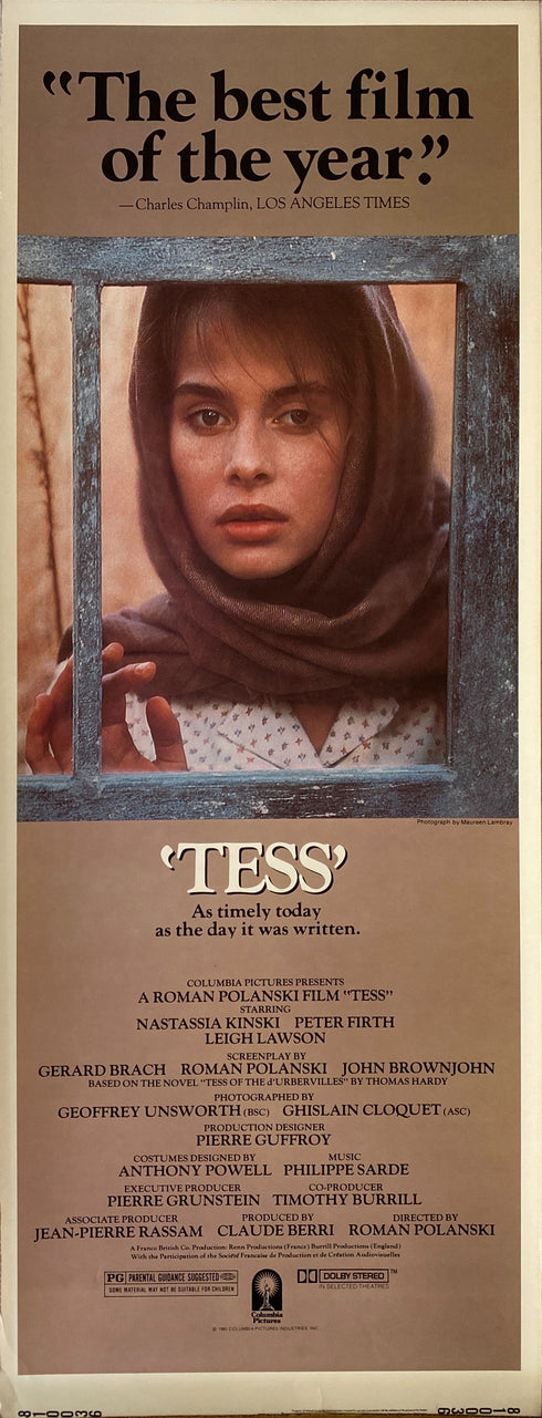tess 1981 insert card