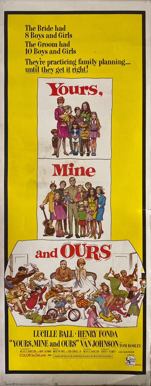 Yours, Mine and Ours 1968 insert card
