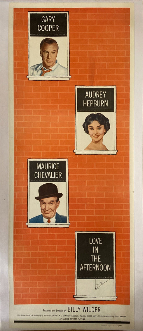 Love In The Afternoon, 1957<br>(linen-backed + framed)