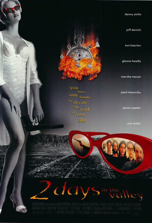 2 days in the valley 1996 one sheet poster rolled b