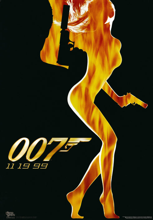 james bond 007: the world is not enough 1999 advanced one sheet poster rolled