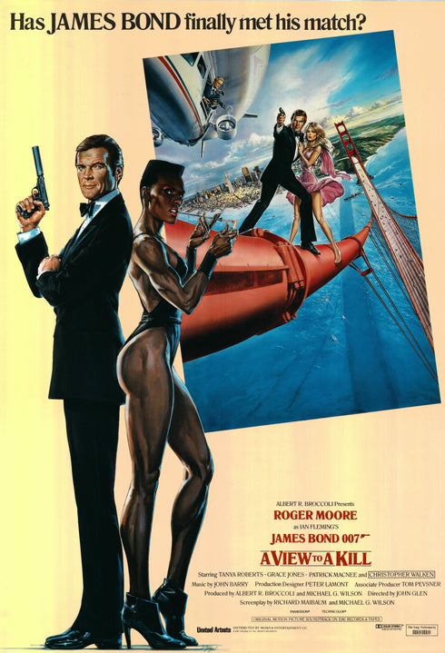 a view to a kill 1985 international poster rolled b