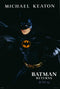 batman returns 1992 advanced one sheet poster "batman"/micheal keaton