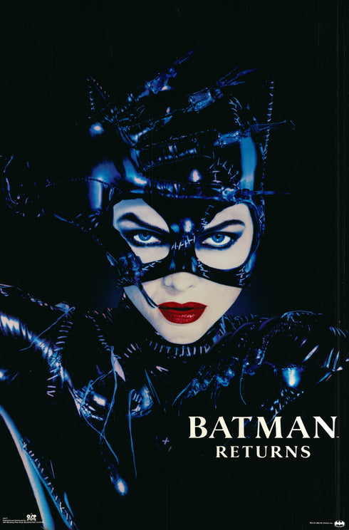 batman returns 1992 advanced one sheet poster "catwoman"/michelle pfeiffer