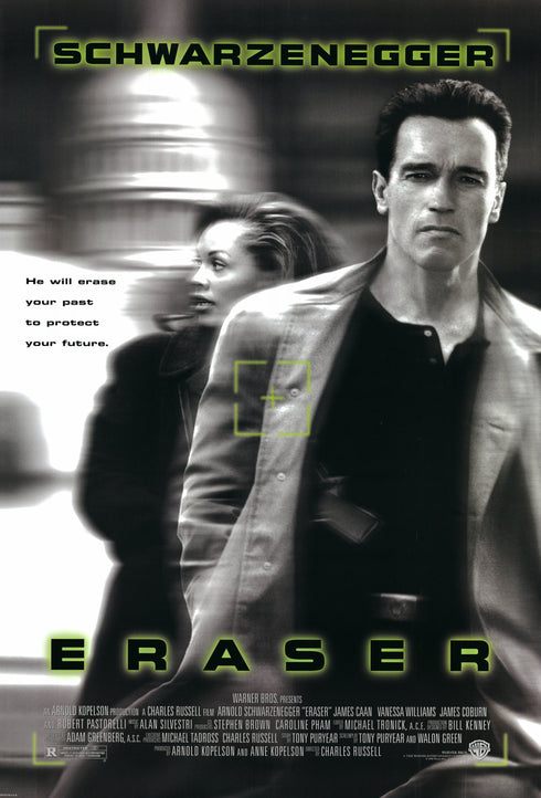 eraser 1996 one sheet poster rolled double sided