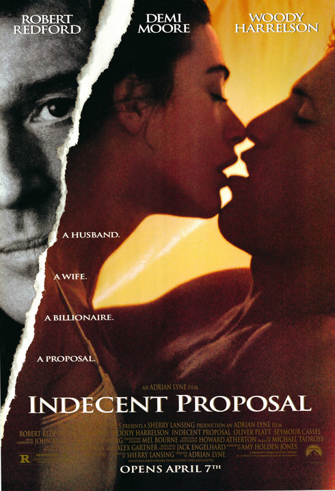 indecent proposal 1993 one sheet poster rolled