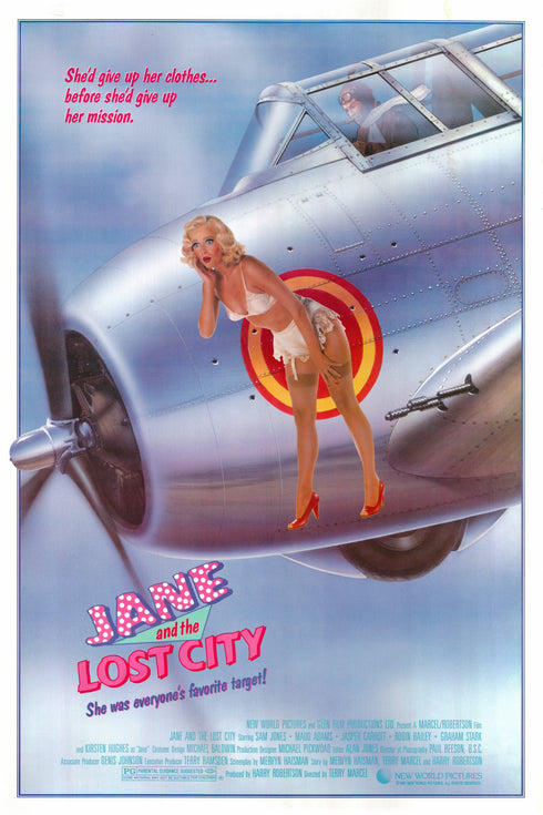 jane and the lost city 1987 one sheet poster rolled