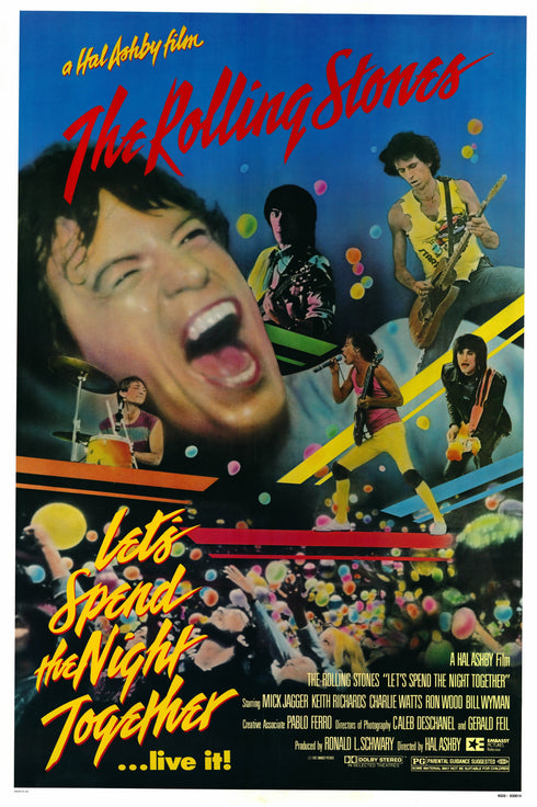 let's spend the night together 1983 one sheet poster rolled