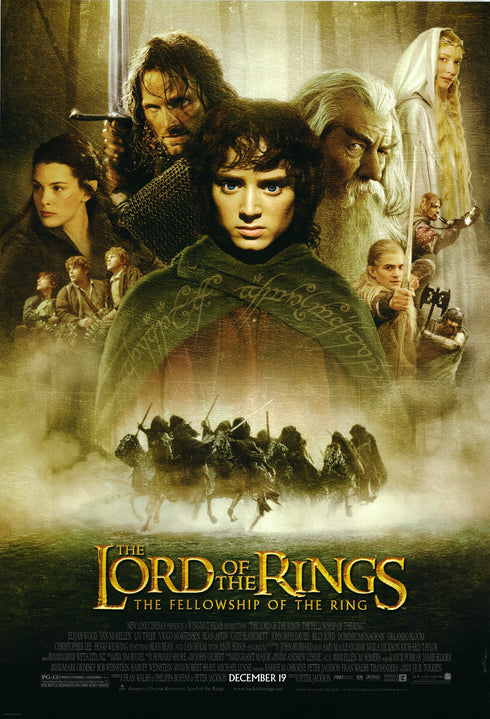 lord of the rings 2001 advanced one sheet poster rolled e