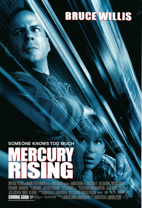 mercury rising 1998 advanced one sheet poster double sided
