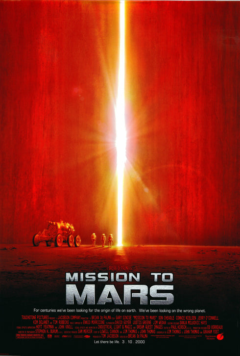 mission to mars 2000 advance one sheet double sided rolled a double sided