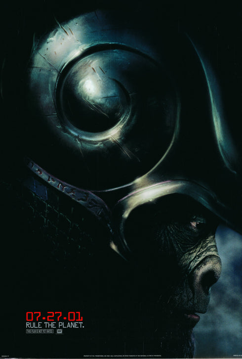 planet of the apes 2001 advanced one sheet poster rolled