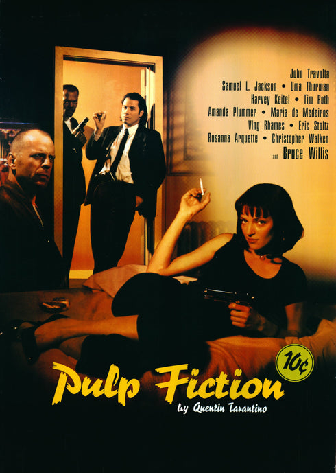 pulp fiction 1994 international advanced one sheet poster rolled